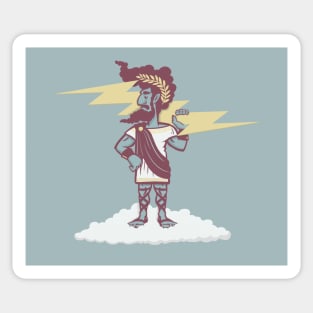 Zeus Greek Mythology Lightning Thunder Sticker